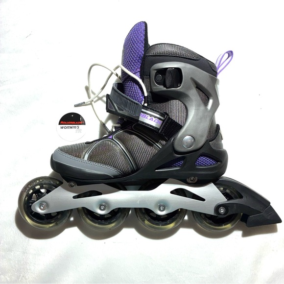 Macroblade 84 ALU Rollerblade Skates in Gray and Purple - Picture 7 of 7